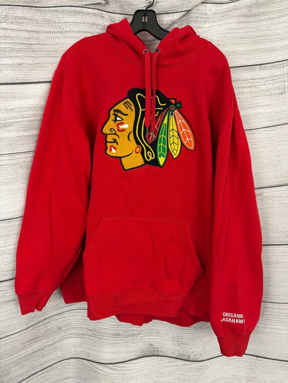 Mens Fanatics Chicago Blackhawks Red Hoodie Size XXL